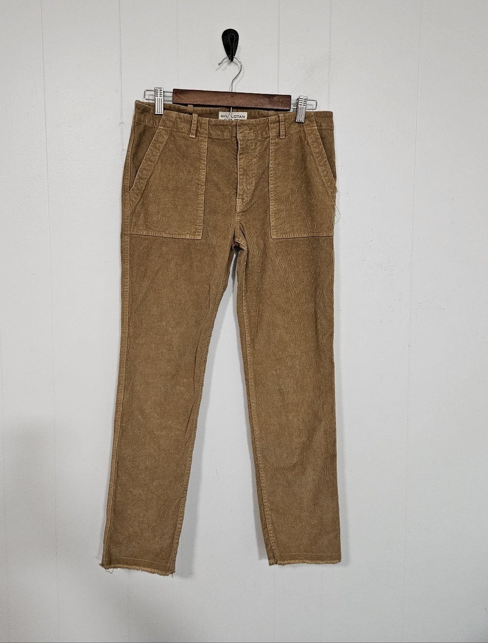 Nili Lotan Corduroy Patch-Pocket Trousers - Picture 1 of 5